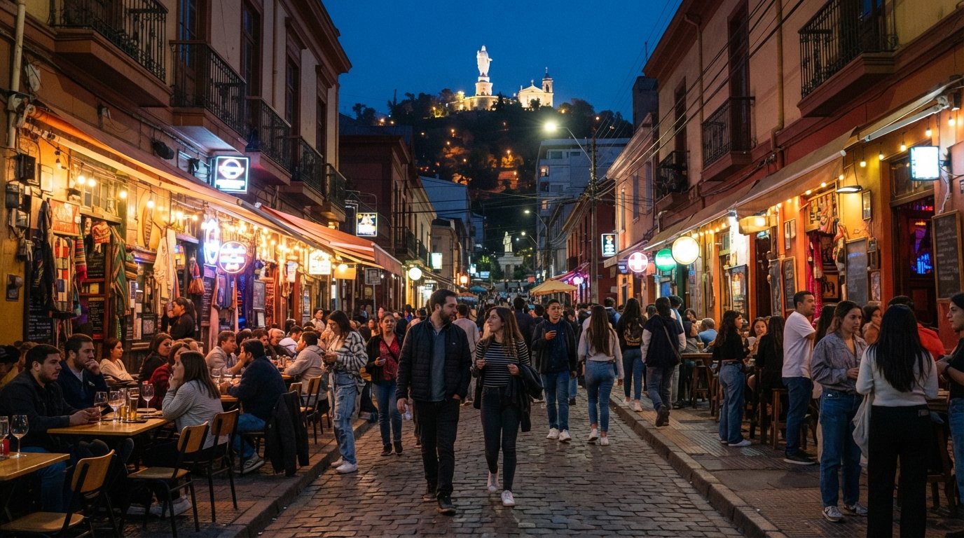 Barrio Bellavista, Santiago: where the city stays up late